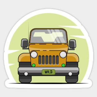 4x4, adventure, car Sticker